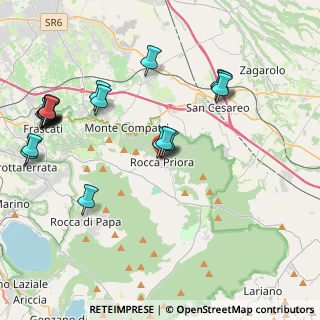 Mappa CAP, 00079 Rocca Priora RM (5.2015)