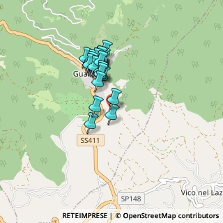 Mappa Via delle Cartiere, 03016 Guarcino FR, Italia (0.76296)