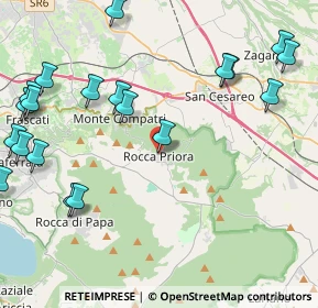 Mappa Via Roma, 00079 Rocca Priora RM, Italia (5.896)