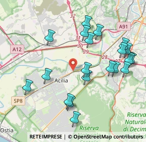 Mappa Via Argusto, 00126 Roma RM, Italia (4.589)