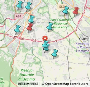 Mappa Cecchignola, 00134 Roma RM, Italia (4.52818)