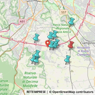 Mappa Via della Cecchignola, 00134 Roma RM, Italia (2.9625)