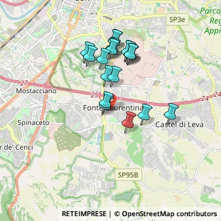 Mappa Via Bruno de Finetti, 00134 Fonte Laurentina RM, Italia (1.742)