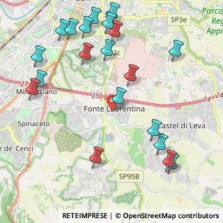 Mappa Via Bruno de Finetti, 00134 Fonte Laurentina RM, Italia (2.802)