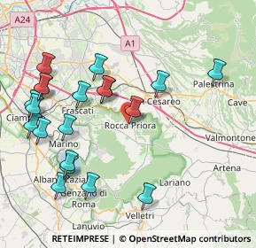 Mappa Via degli Olmi, 00044 Rocca Priora RM, Italia (9.6245)