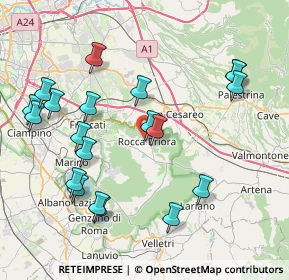 Mappa 00044 Rocca Priora RM, Italia (9.3075)