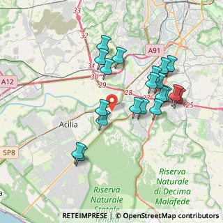 Mappa Via Castel del Rio, 00127 Vitinia RM, Italia (3.736)
