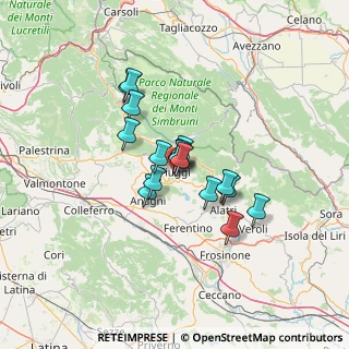 Mappa Via Macchiadoro, 03014 Fiuggi FR, Italia (9.84625)