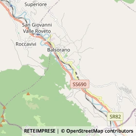Mappa Balsorano