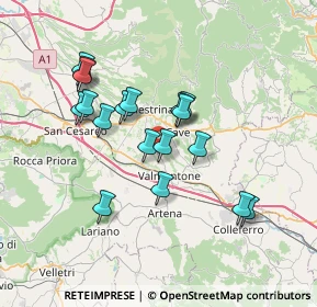 Mappa Via Di Palestrina, 00038 Valmontone RM, Italia (6.68444)
