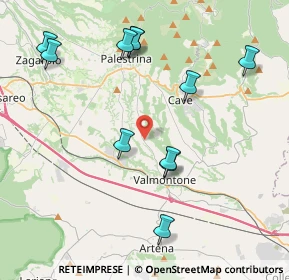 Mappa Via Di Palestrina, 00038 Valmontone RM, Italia (4.64909)