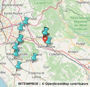Mappa Via Di Palestrina, 00038 Valmontone RM, Italia (15.865)