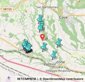 Mappa Via Di Palestrina, 00038 Valmontone RM, Italia (1.785)