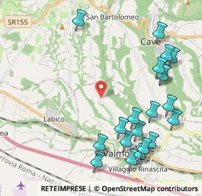 Mappa Via Di Palestrina, 00038 Valmontone RM, Italia (2.666)
