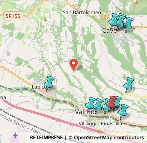 Mappa Via Di Palestrina, 00038 Valmontone RM, Italia (3.06643)