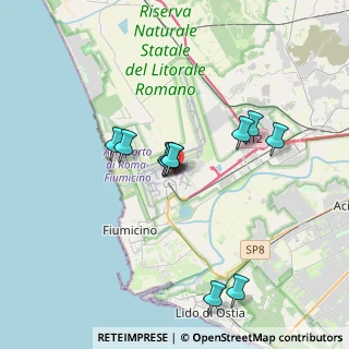 Mappa Via dell' Aeroporto di Fiumicino c, 00054 Fiumicino RM, Italia (3.29909)