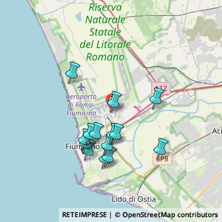 Mappa Via dell' Aeroporto di Fiumicino c, 00054 Fiumicino RM, Italia (3.70071)