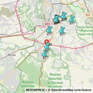 Mappa Via Pierfranco Bonetti, 00144 Roma RM, Italia (4.13545)