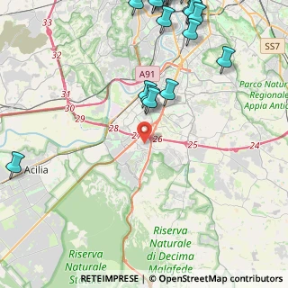 Mappa Via Pierfranco Bonetti, 00144 Roma RM, Italia (6.9495)
