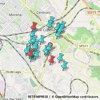 Mappa Vico della Mola, 00043 Ciampino RM, Italia (0.82414)