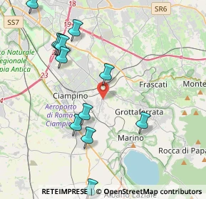 Mappa Vico della Mola, 00043 Ciampino RM, Italia (4.82833)