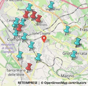 Mappa Vico della Mola, 00043 Ciampino RM, Italia (2.621)