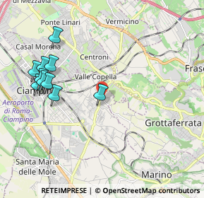 Mappa Vico della Mola, 00043 Ciampino RM, Italia (2.56182)