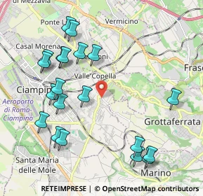 Mappa Vico della Mola, 00043 Ciampino RM, Italia (2.444)