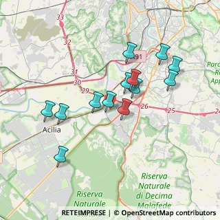 Mappa Viale Gianluigi Bonelli, 00127 Roma RM, Italia (3.53308)