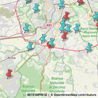 Mappa Via Luigino Tandura, 00128 Roma RM, Italia (6.371)
