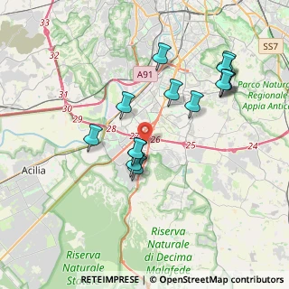 Mappa Via Luigino Tandura, 00128 Roma RM, Italia (3.83857)