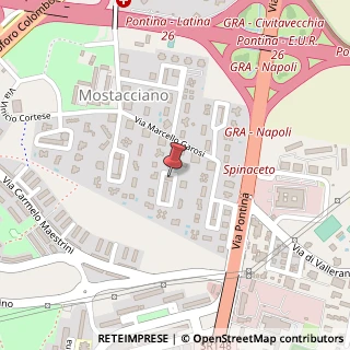 Mappa Via Luigino Tandura, 38, 00128 Roma, Roma (Lazio)