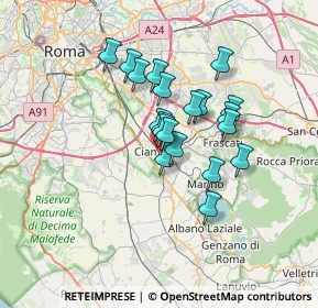 Mappa Via Adamello, 00043 Ciampino RM, Italia (5.2905)