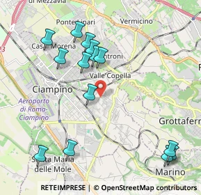 Mappa Via di Colle Oliva, 00043 Ciampino RM, Italia (2.41143)