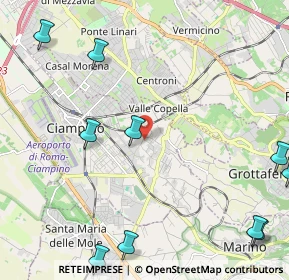 Mappa Via di Colle Oliva, 00043 Ciampino RM, Italia (3.62538)