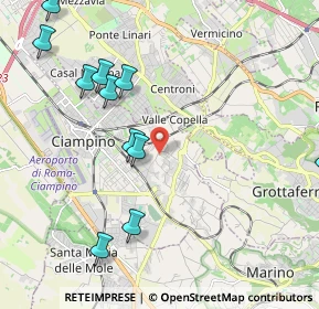 Mappa Via di Colle Oliva, 00043 Ciampino RM, Italia (2.76417)