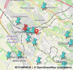 Mappa Via di Colle Oliva, 00043 Ciampino RM, Italia (2.91333)