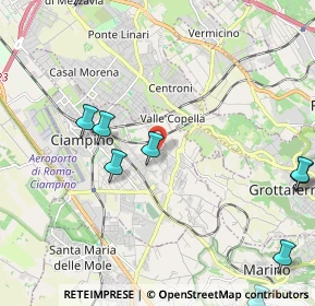 Mappa Via di Colle Oliva, 00043 Ciampino RM, Italia (3.38917)