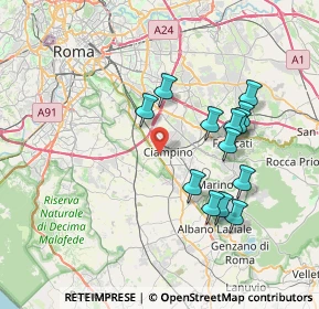 Mappa Via Goffredo Mameli, 00178 Roma RM, Italia (7.45538)