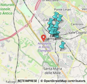 Mappa Via Goffredo Mameli, 00178 Roma RM, Italia (1.36545)