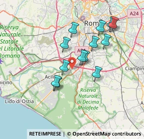 Mappa Via Franco Donatelli, 00100 Roma RM, Italia (6.63231)