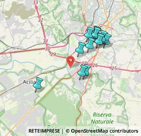 Mappa Via Franco Donatelli, 00100 Roma RM, Italia (3.46308)