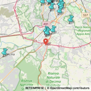 Mappa Via Marcello Garosi, 00128 Roma RM, Italia (6.8375)