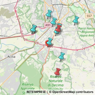 Mappa Via Marcello Garosi, 00128 Roma RM, Italia (3.87455)