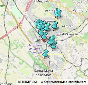 Mappa Via Vittorio Veneto, 00043 Ciampino RM, Italia (1.20688)
