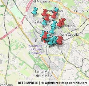 Mappa Via Vittorio Veneto, 00043 Ciampino RM, Italia (1.2565)