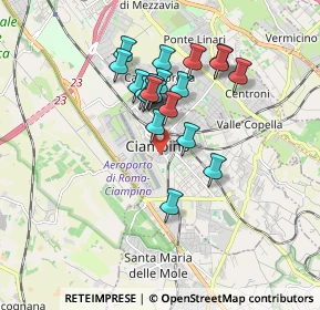 Mappa Via Vittorio Veneto, 00043 Ciampino RM, Italia (1.544)