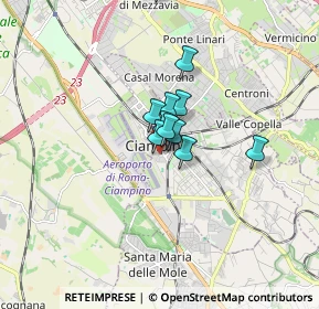 Mappa Via Vittorio Veneto, 00043 Ciampino RM, Italia (1.07545)