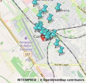 Mappa Via Vittorio Veneto, 00043 Ciampino RM, Italia (0.742)