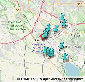 Mappa Via Vittorio Veneto, 00043 Ciampino RM, Italia (2.88667)